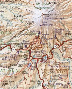 Map OR MtHood Benchmark