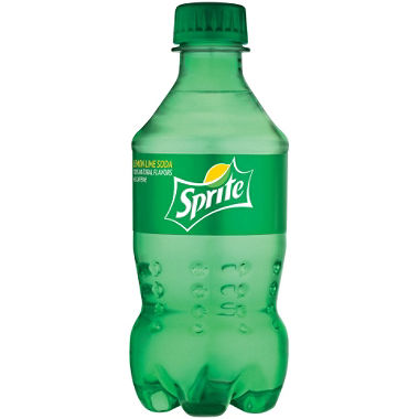 green soda bottle